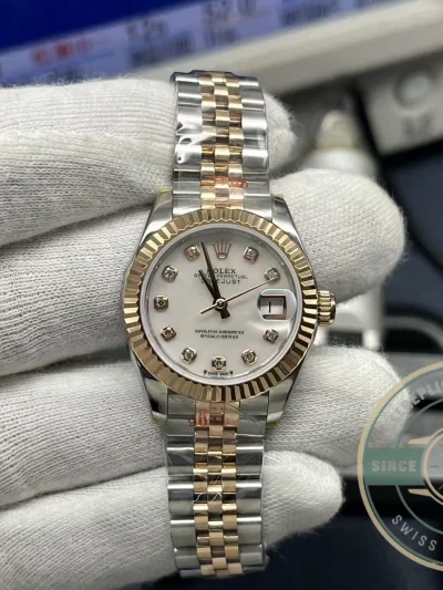 Replica Rolex Datejust 279171 Mother of Pearl 28mm Dial on Jubilee - Swiss Movement Replica Watch