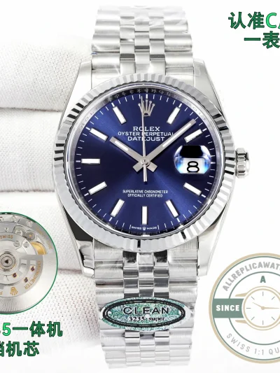 Replica Rolex Datejust 36mm 126234 Jubilee Blue Dial - Affordable Super Clone Watch