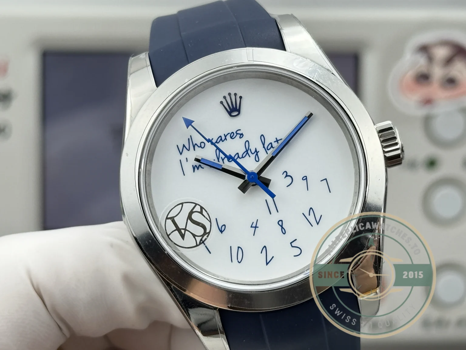 Replica Rolex Datejust 41mm 116300 Who Cares I'm Already Late - High-Grade Replica Watch