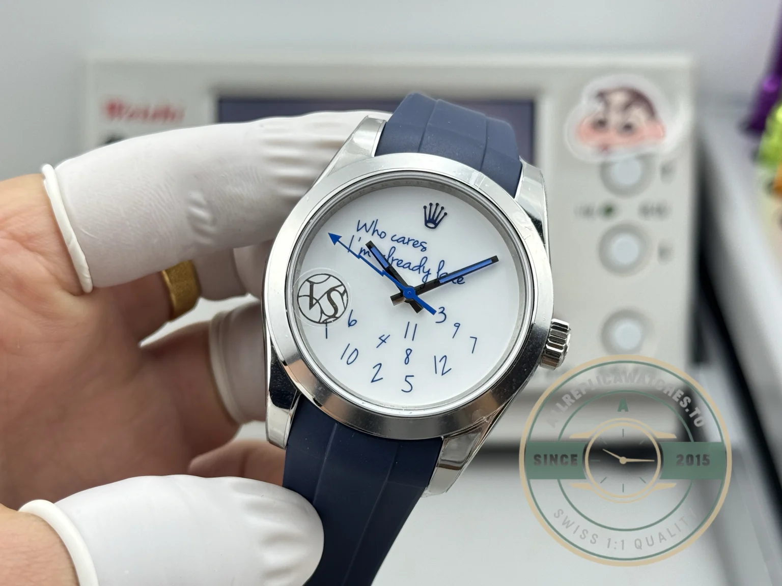 Replica Rolex Datejust 41mm 116300 Who Cares I'm Already Late - Factory Super Clone Watch
