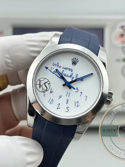 Replica Rolex Datejust 41mm 116300 Who Cares I'm Already Late - Factory Super Clone Watch