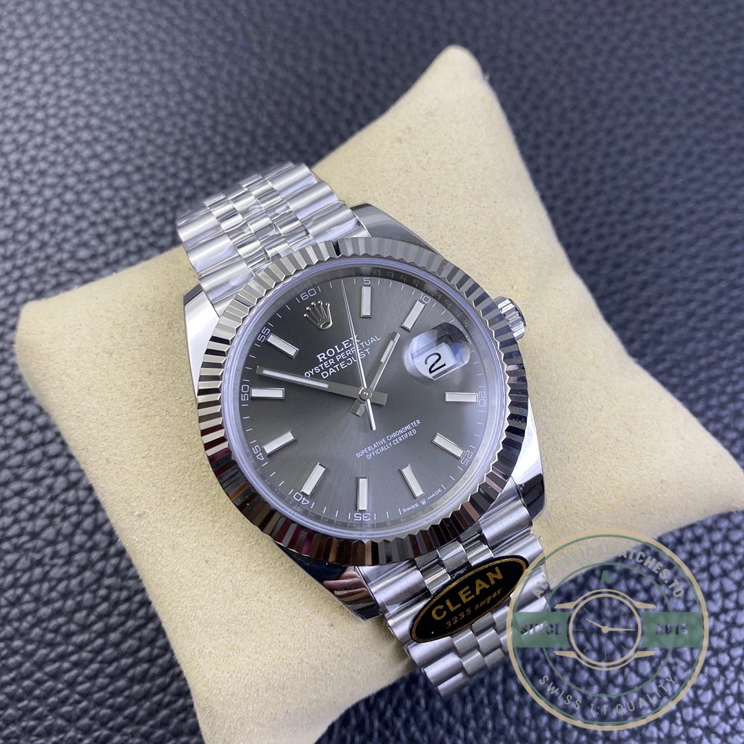 Replica Rolex Datejust 41mm Jubilee Grey Dial 126334-0014 - Premium Super Clone Watch