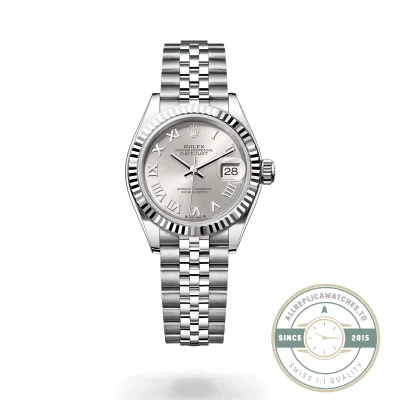 Replica Rolex DateJust Oyster 28 mm Silver Dial 279174 - Swiss Movement Replica Watch