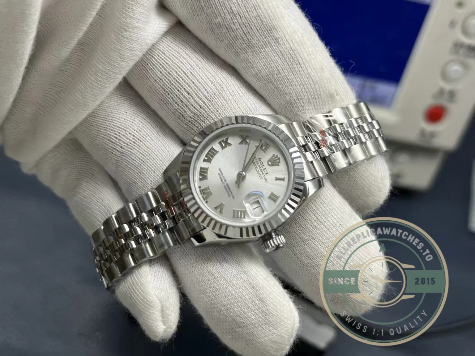 Replica Rolex DateJust Oyster 28 mm Silver Dial 279174 - Factory Super Clone Watch