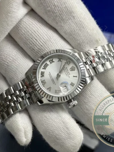 Replica Rolex DateJust Oyster 28 mm Silver Dial 279174 - Factory Super Clone Watch