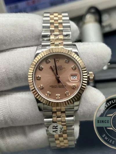 Replica Rolex Datejust Rose Gold Pink Dial 31mm 278271 - High-Grade Replica Watch