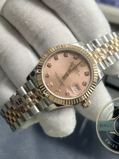 Replica Rolex Datejust Rose Gold Pink Dial 31mm 278271 - High-Grade Replica Watch