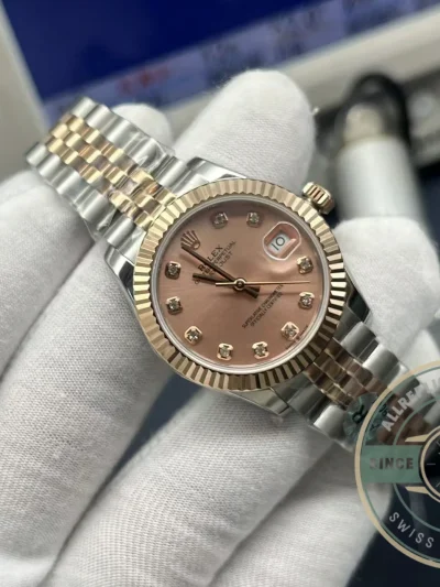 Replica Rolex Datejust Rose Gold Pink Dial 31mm 278271 - Top-Tier Swiss Replica Watch