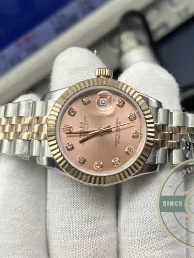 Replica Rolex Datejust Rose Gold Pink Dial 31mm 278271 - Affordable Luxury Replica Timepiece