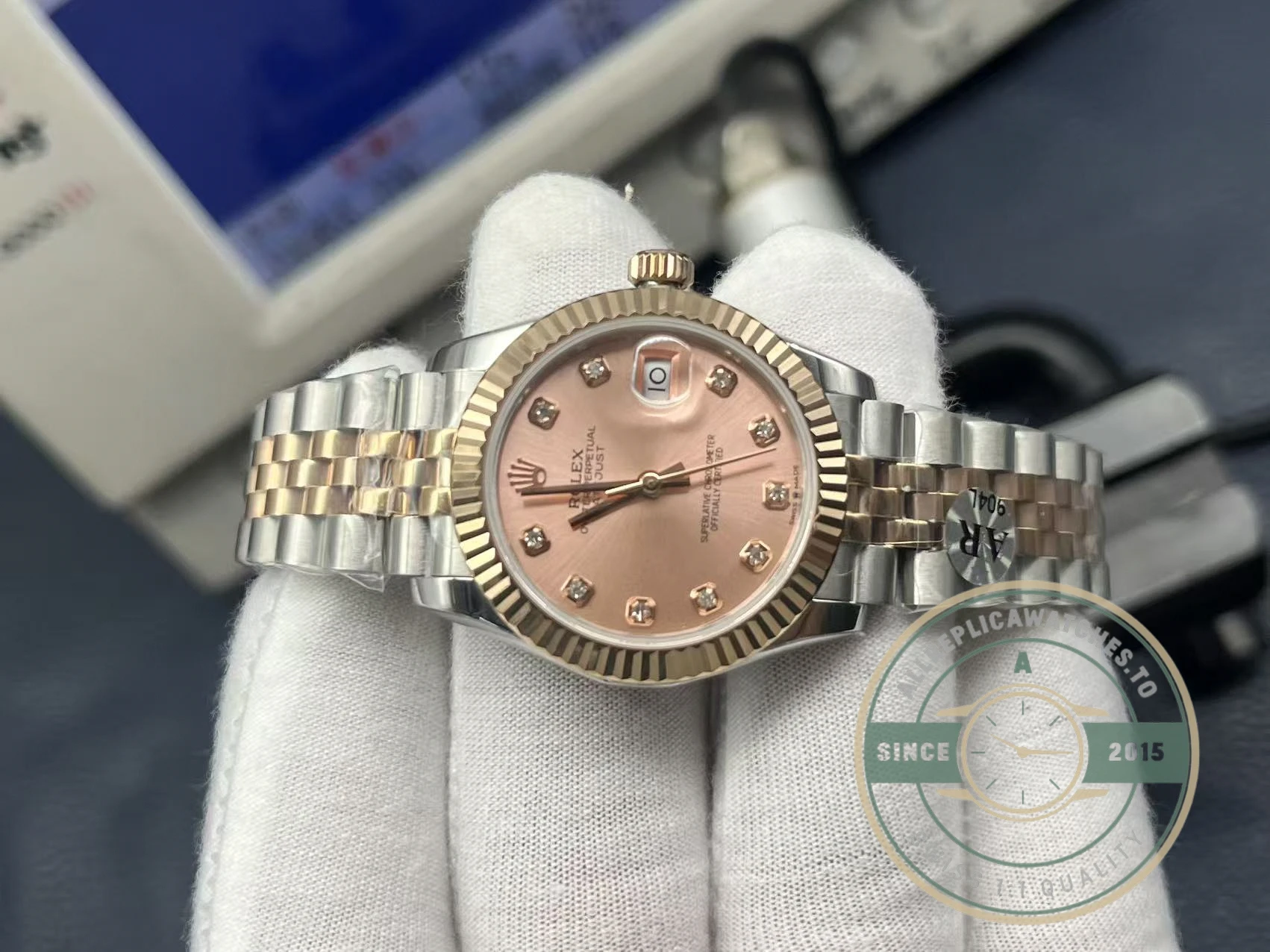 Replica Rolex Datejust Rose Gold Pink Dial 31mm 278271 - Affordable Luxury Replica Timepiece