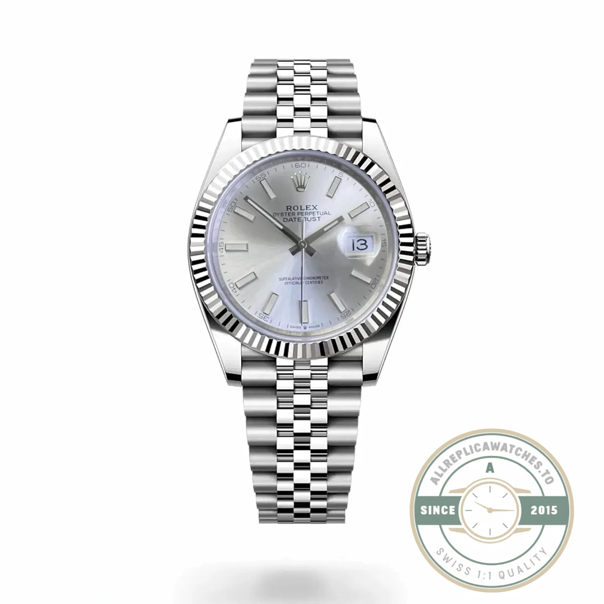 Replica Rolex Datejust Silver Dial 41mm Jubilee 126334 - High-Grade Replica Watch