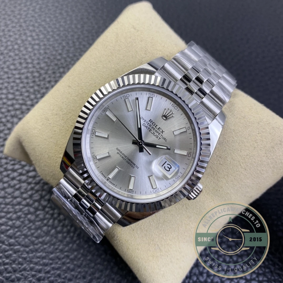 Replica Rolex Datejust Silver Dial 41mm Jubilee 126334 - Affordable Super Clone Watch