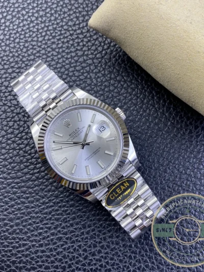 Replica Rolex Datejust Silver Dial 41mm Jubilee 126334 - Affordable Super Clone Watch