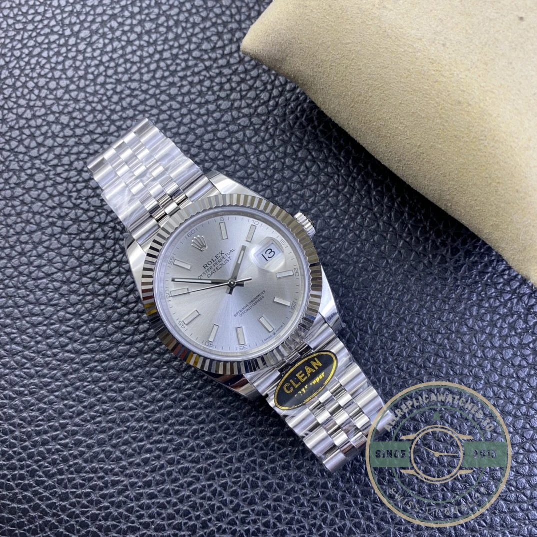 Replica Rolex Datejust Silver Dial 41mm Jubilee 126334 - Affordable Super Clone Watch