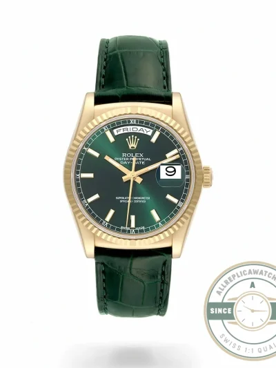 Replica Rolex Day-Date 36 mm Green Dial 118138-0003 - High-Grade Replica Watch