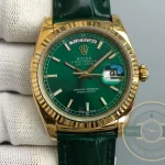Replica Rolex Day-Date 36 mm Green Dial 118138-0003 - Factory Super Clone Watch