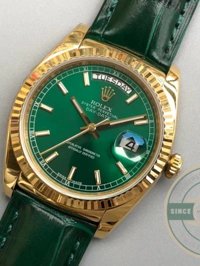 Replica Rolex Day-Date 36 mm Green Dial 118138-0003 - High-Grade Replica Watch