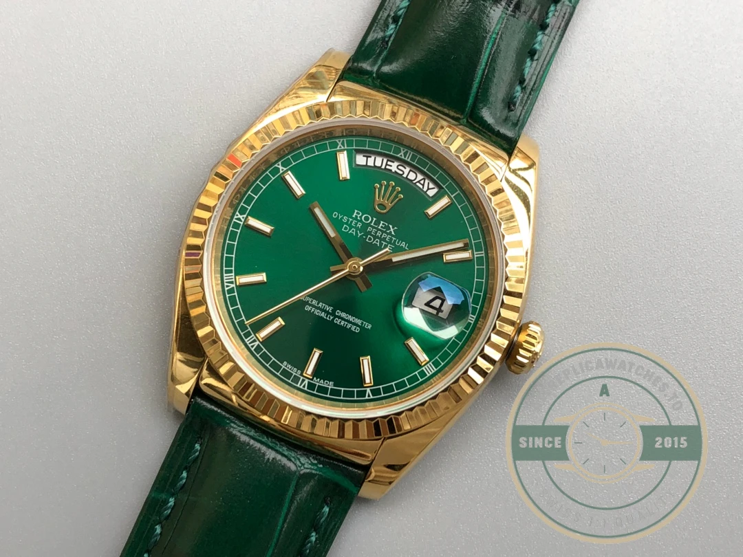 Replica Rolex Day-Date 36 mm Green Dial 118138-0003 - High-Grade Replica Watch