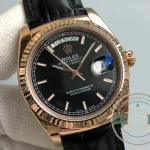 Replica Rolex Day-Date 36mm Rose Gold Black Dial 118135CH - High-Grade Replica Watch