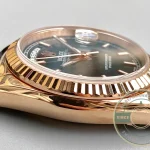 Replica Rolex Day-Date 36mm Rose Gold Black Dial 118135CH - 1:1 Swiss Replica Watch