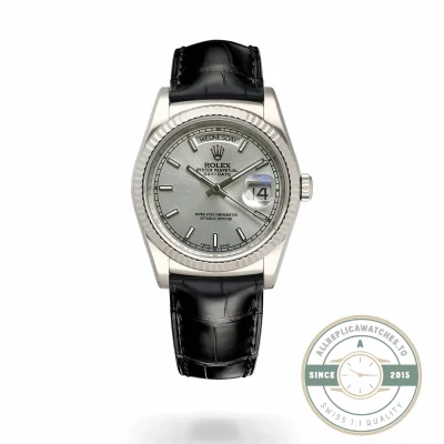 Replica Rolex Day-Date 36mm Silver Dial 118139 - Premium Super Clone Watch