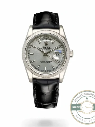 Replica Rolex Day-Date 36mm Silver Dial 118139 - Premium Super Clone Watch