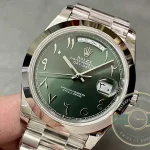 Replica Rolex Day-Date 40mm 228206 Olive Green Arabic Dial - 1:1 Swiss Replica Watch
