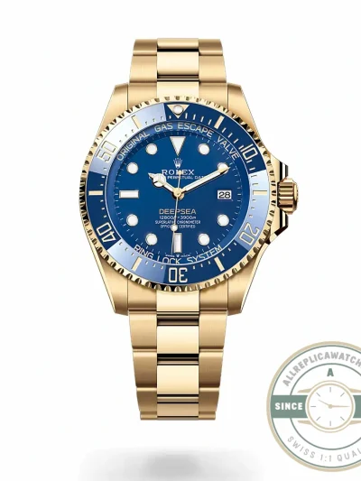 Replica Rolex Deepsea Oyster 44 mm yellow gold M136668LB - Premium Super Clone Watch