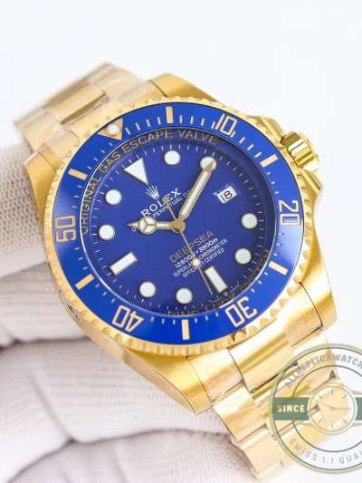 Replica Rolex Deepsea Oyster 44 mm yellow gold M136668LB - Luxury Replica Watch