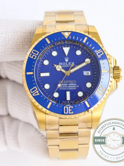 Replica Rolex Deepsea Oyster 44 mm yellow gold M136668LB - Factory Super Clone Watch