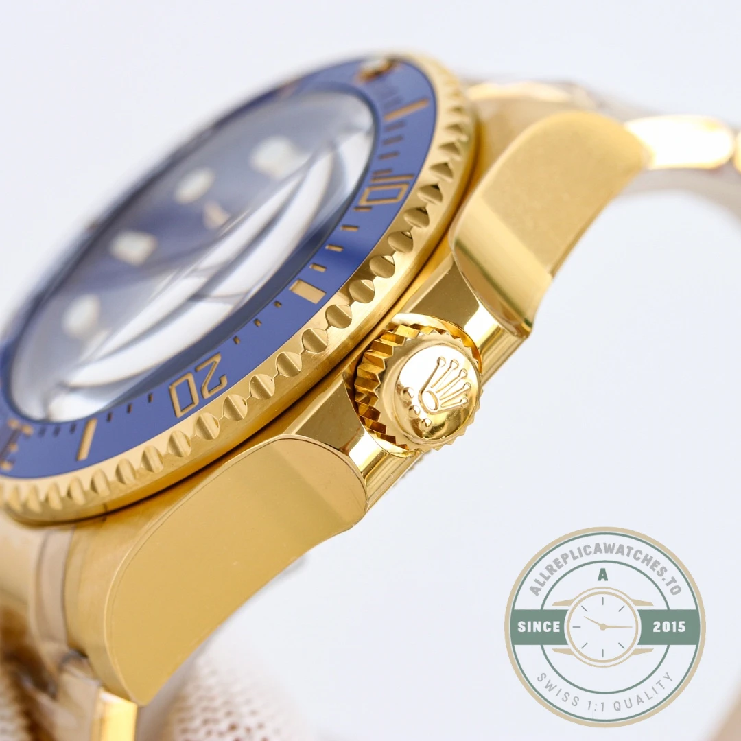 Replica Rolex Deepsea Oyster 44 mm yellow gold M136668LB - Affordable Super Clone Watch