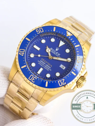 Replica Rolex Deepsea Oyster 44 mm yellow gold M136668LB - Top-Tier Swiss Replica Watch