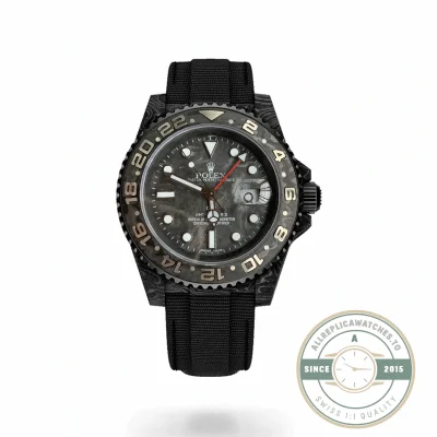 Replica Rolex GMT-Master II DiW NTPT Carbon All Carbon GMT - Factory Super Clone Watch