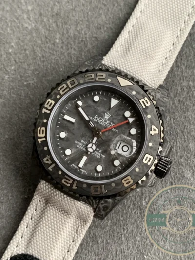 Replica Rolex GMT-Master II DiW NTPT Carbon All Carbon GMT - Premium Super Clone Watch