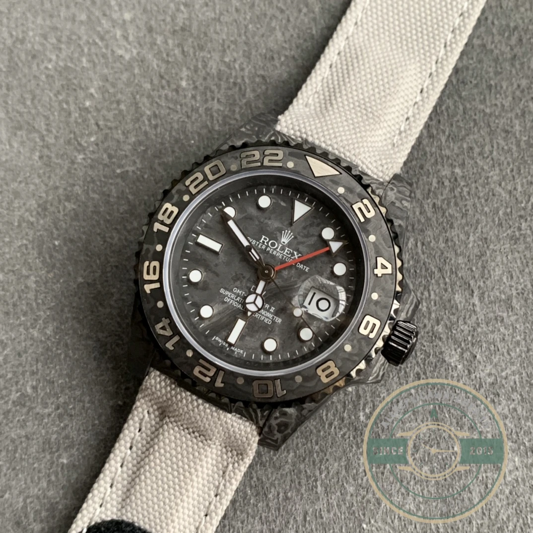 Replica Rolex GMT-Master II DiW NTPT Carbon All Carbon GMT - Premium Super Clone Watch