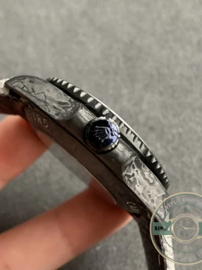 Replica Rolex GMT-Master II DiW NTPT Carbon All Carbon GMT - Swiss Movement Replica Watch