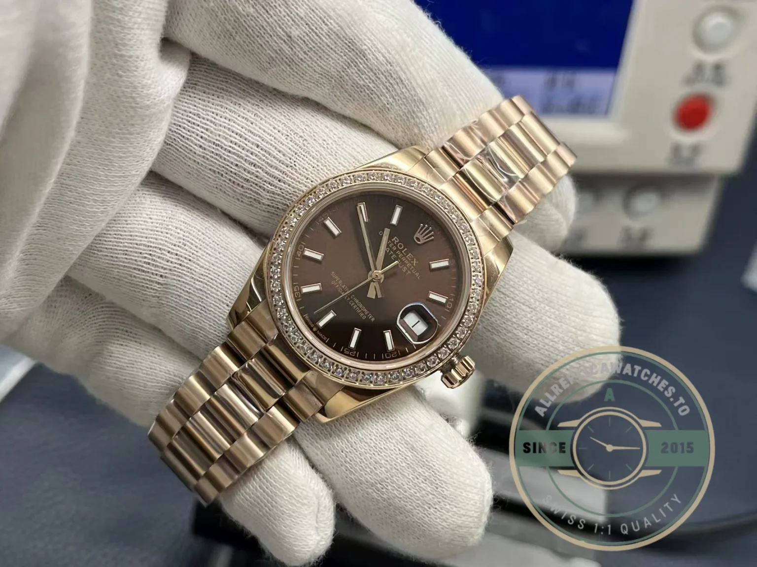 Replica Rolex Lady-Datejust 31mm Dial 279135RBR - Budget Luxury Replica Watch