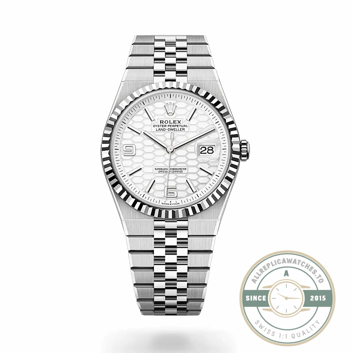 Replica Rolex Land-Dweller 40mm Silver Dial 127334 - Top-Tier Swiss Replica Watch