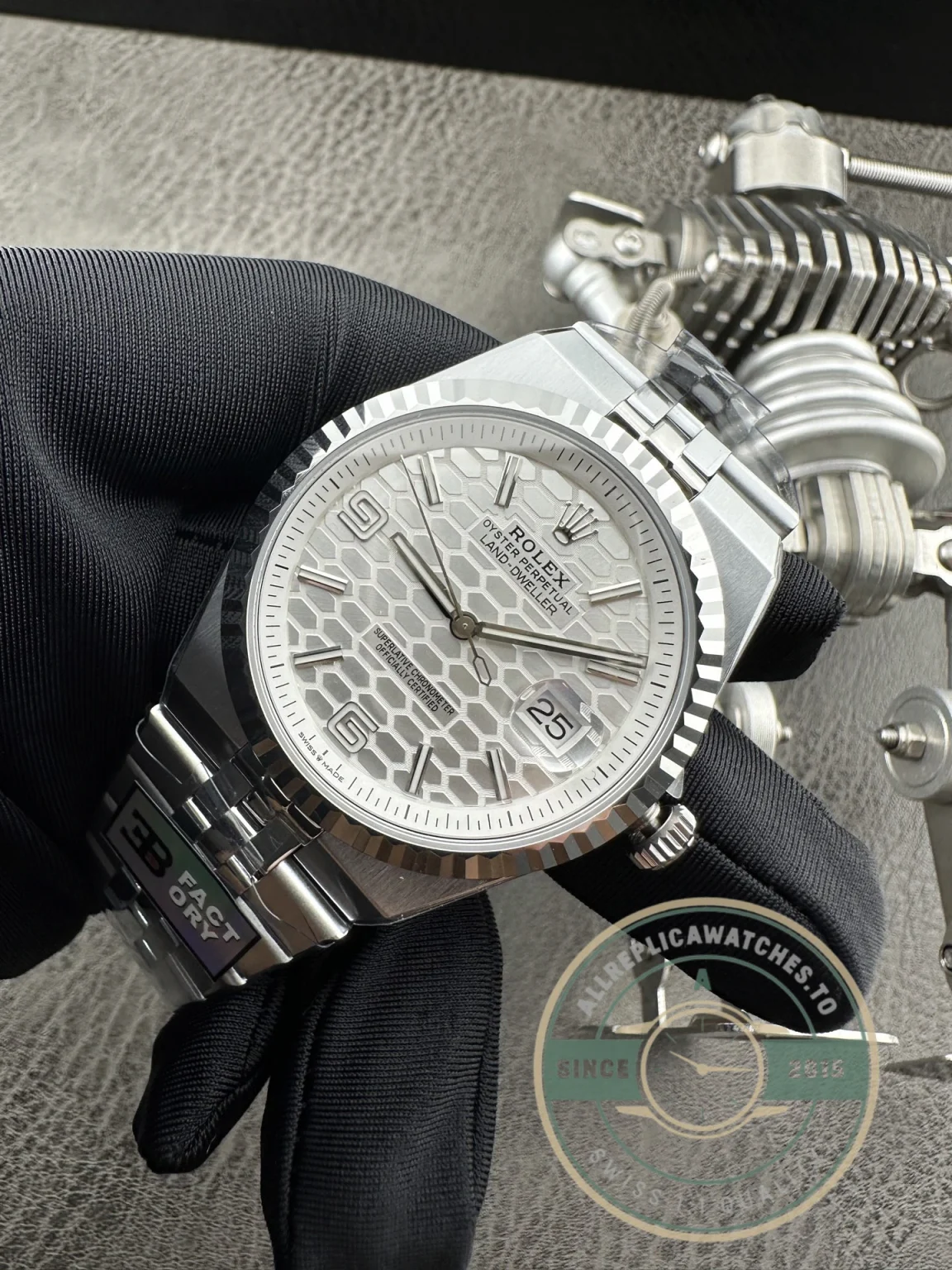 Replica Rolex Land-Dweller 40mm Silver Dial 127334 - Top-Tier Swiss Replica Watch