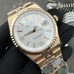 Replica Rolex Land-Dweller Rose Gold 40mm 127335 - Budget Luxury Replica Watch