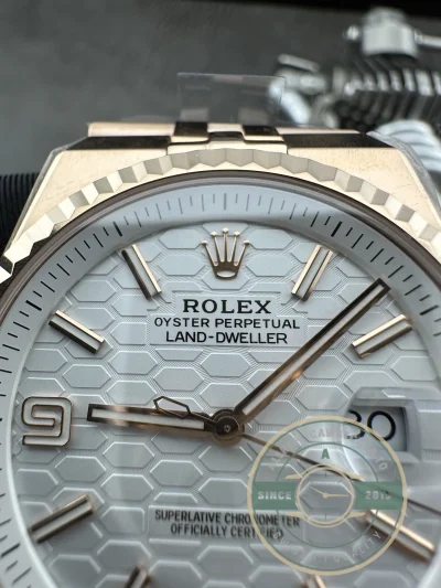 Replica Rolex Land-Dweller Rose Gold 40mm 127335 - Top-Tier Swiss Replica Watch