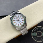 Replica Rolex Milgauss 116400.03 White Dial 40mm Orange - Affordable Super Clone Watch