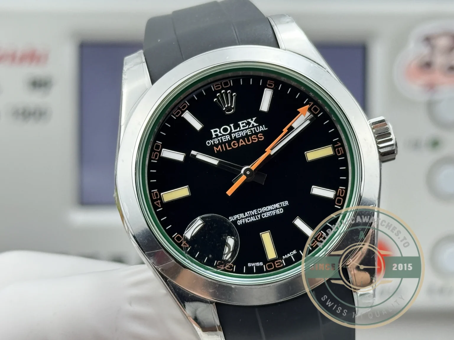 Replica Rolex MILGAUSS 40mm 116400GV - Premium Super Clone Watch