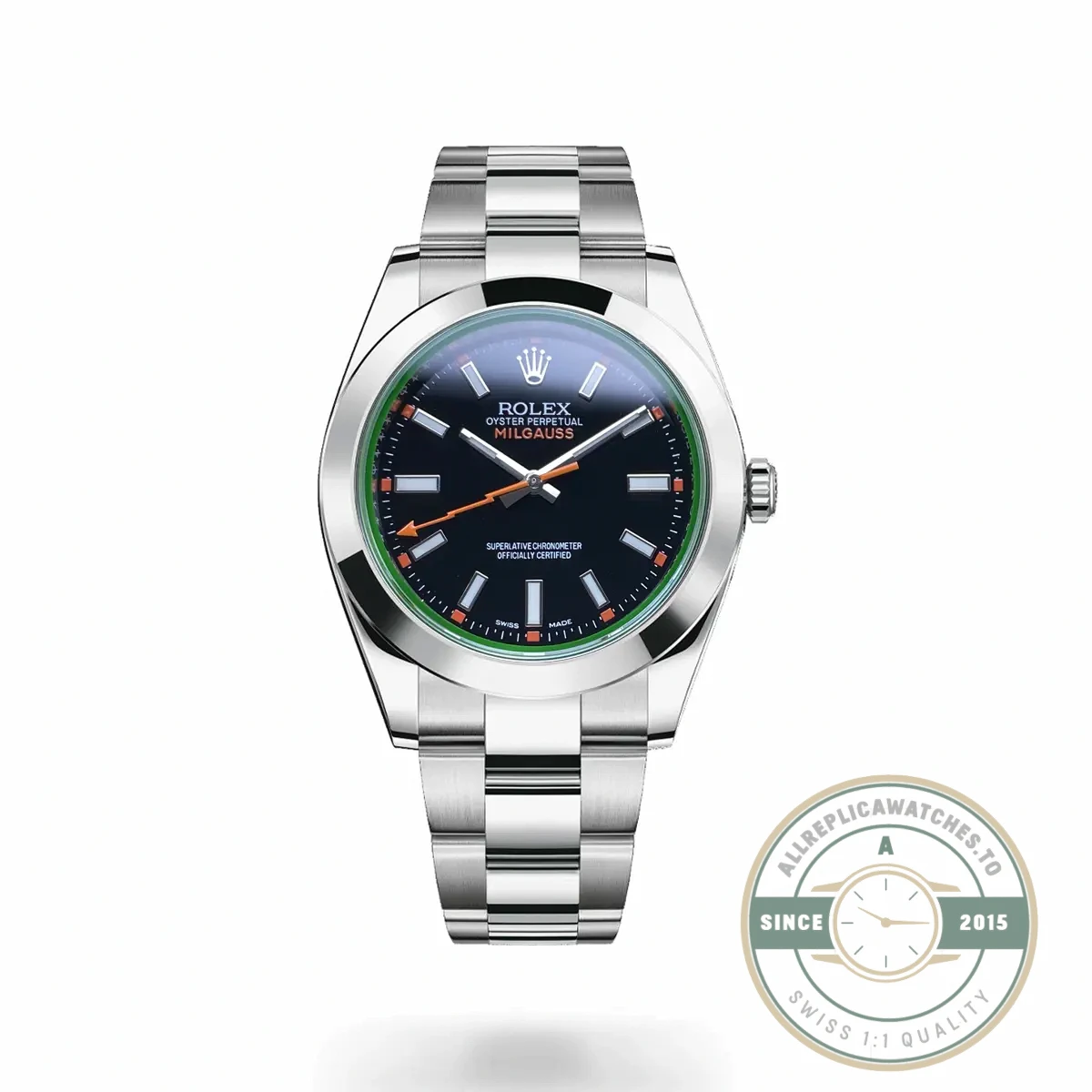 Replica Rolex Milgauss 40mm Black Dial 116400GV - High-Grade Replica Watch