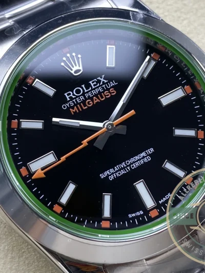 Replica Rolex Milgauss 40mm Black Dial 116400GV - Luxury Replica Watch