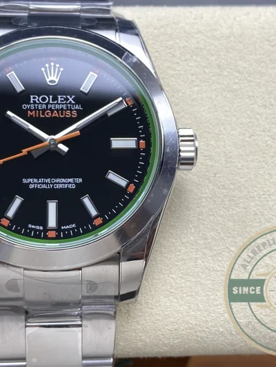 Replica Rolex Milgauss 40mm Black Dial 116400GV - Luxury Replica Watch