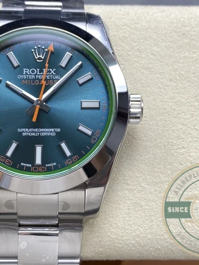 Replica Rolex Milgauss 40mm Blue Dial 116400GV - Premium Super Clone Watch
