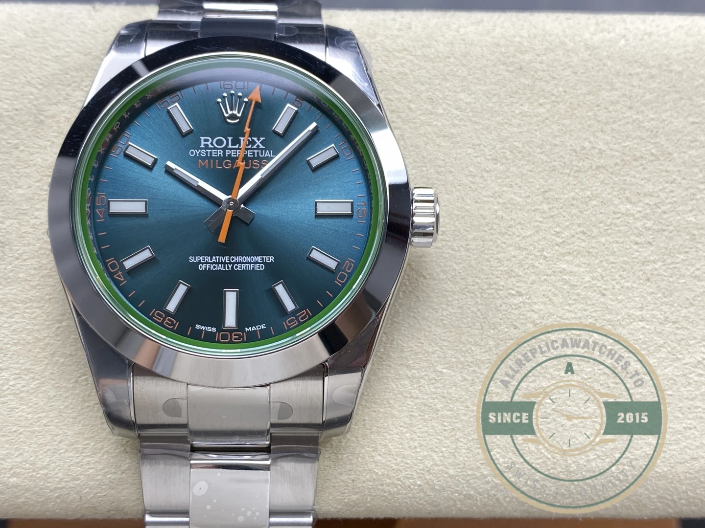 Replica Rolex Milgauss 40mm Blue Dial 116400GV - Premium Super Clone Watch