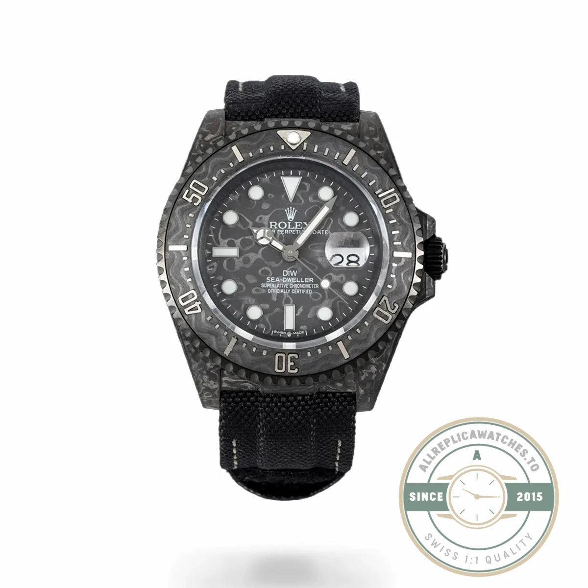 Replica Rolex Sea Dweller full carbon black 43mm - Swiss-Made Clone Watch