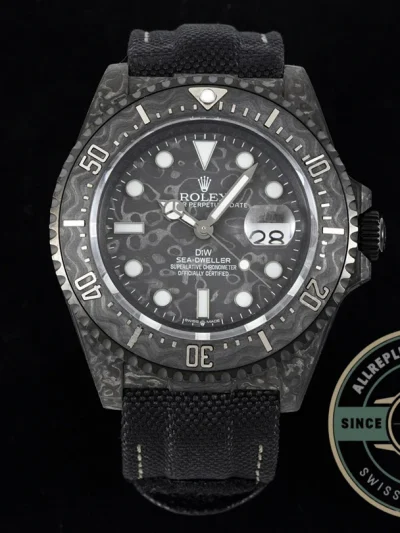 Replica Rolex Sea Dweller full carbon black 43mm - Swiss-Made Clone Watch